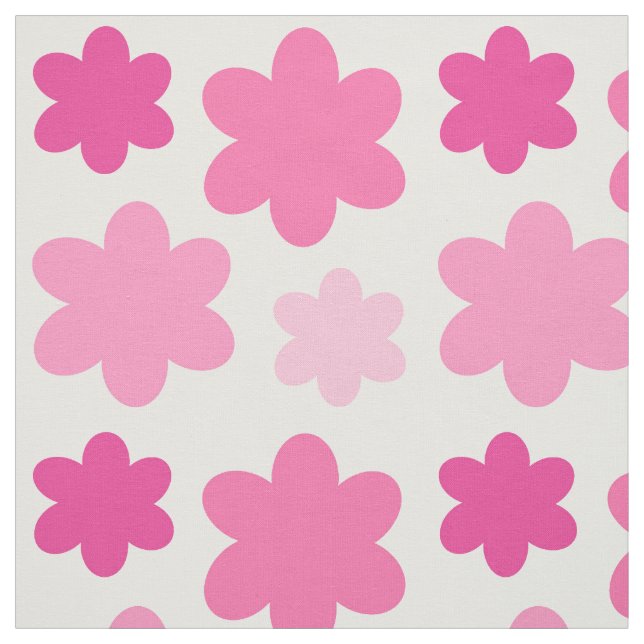 Rosa Blume Stoff (Muster)