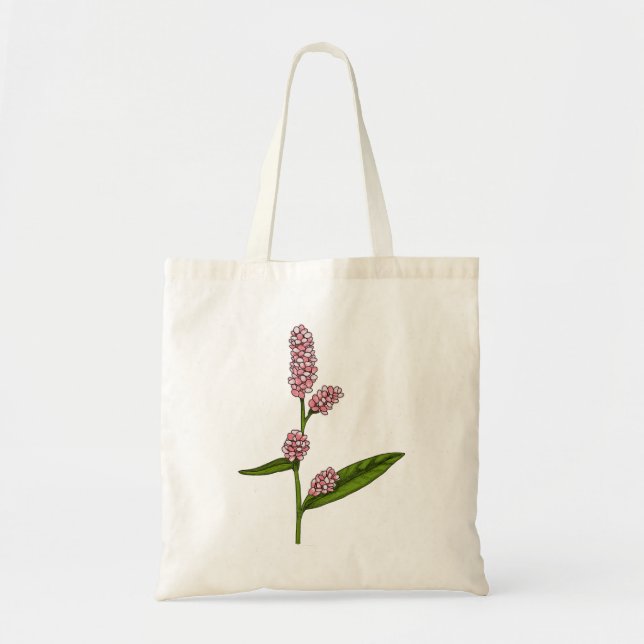 Rosa Blume Tasche (Vorne)