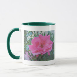Rosa Blume Tasse