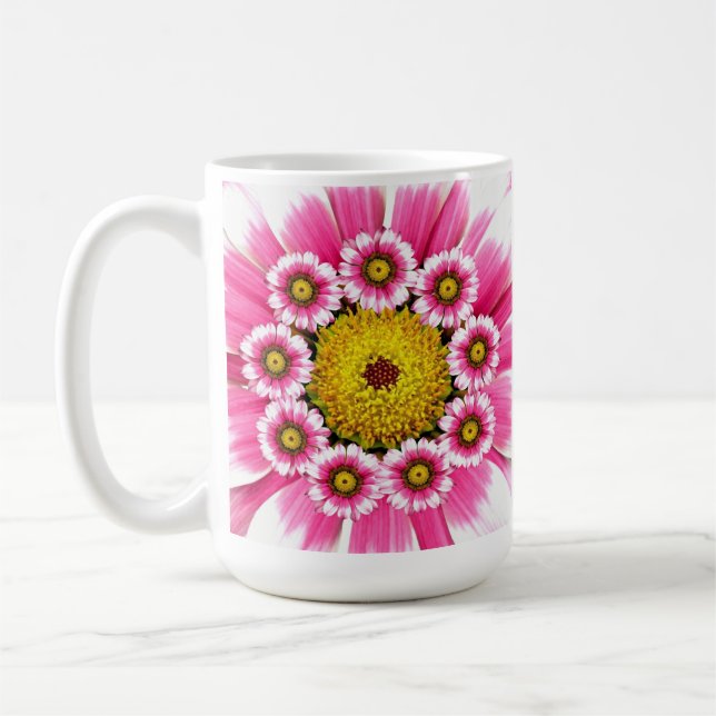 Rosa Blume Tasse (Links)