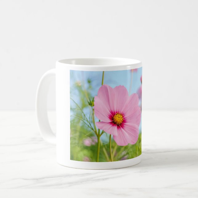 Rosa Blume Tasse blühen (Vorderseite Links)