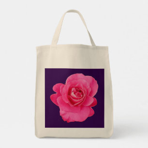Rosa Blume Tragetasche