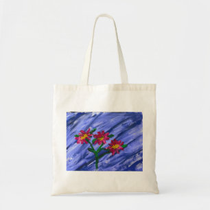 Rosa Blume Tragetasche