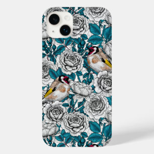 Rosa Blume und Goldflossen Case-Mate iPhone 14 Plus Hülle