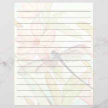 Rosa Blume und Libellen