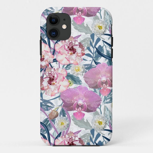 Rosa Blume und Orchideen. Case-Mate iPhone Hülle (Rückseite)