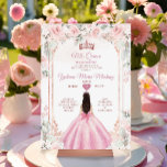 Rosa Blume und Rose Gold Crown Mis Quince Einladung<br><div class="desc">Rosa Blume und Rose Gold Crown Mis Quince Einladung. Mis Quince 15 Anos,  16. Geburtstag Einladung.</div>
