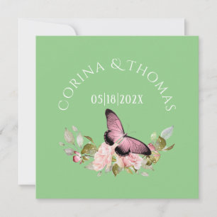 Rosa Blume und Schmetterling auf der Grünen Hochze