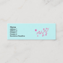 Rosa Blume Visitenkarte