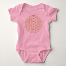Rosa Blume von Life Baby Jersey Bodysuit