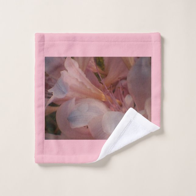 Rosa Blume Waschlappen (Waschlappen)