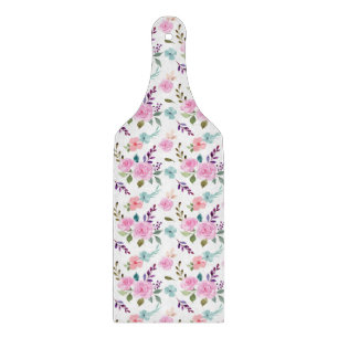 Rosa Blume Wasserfarbe nahtlos Schneidebrett