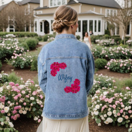 Rosa Blume Wifey Jeansjacke