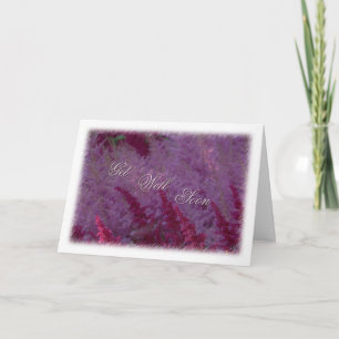 Rosa Blume wird bald gut Karte