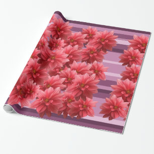 Rosa Blume Wrapping Paper Geschenkpapier