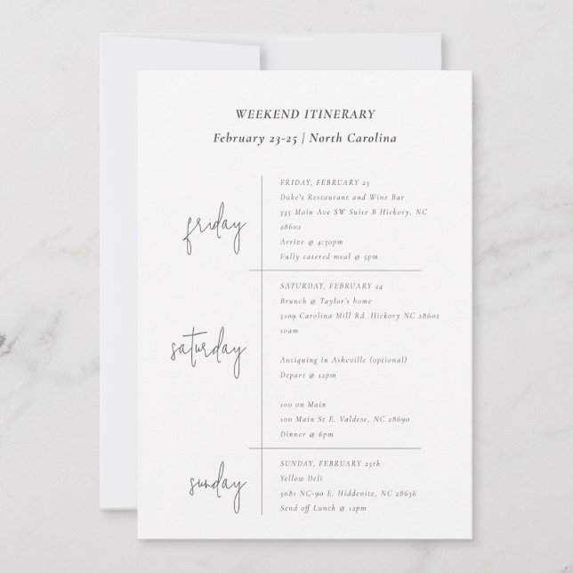 Rosa Blume Wreath Weekend Geburtstagsreise Einladung (Vorderseite)