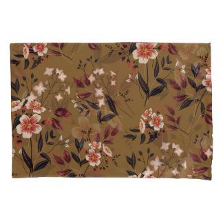 Rosa Blume Zweig, abstrakte Zusammensetzung. Kissenbezug