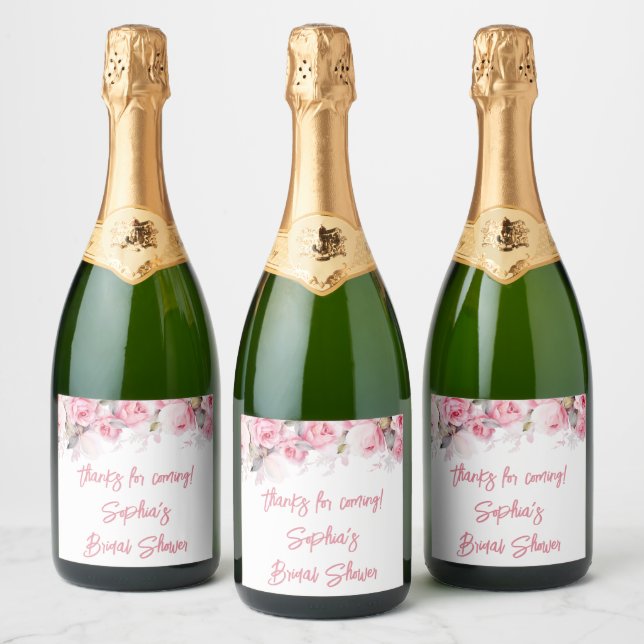 Rosa Blumen Blumen Hochzeitsdusche Geschenke (Flaschen)