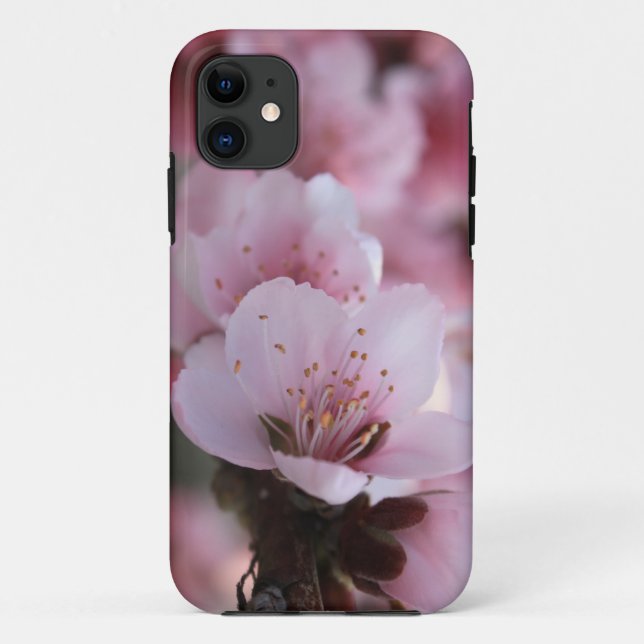 Rosa Blumen-Blüten-Kasten Case-Mate iPhone Hülle (Rückseite)
