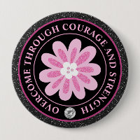 Rosa Blumen Brustkrebs-Bewusstseins-Design