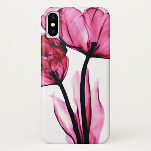 Rosa Blumen der Leidenschafts-| Case-Mate iPhone Hülle (Rückseite)