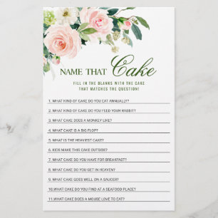 Rosa Blumen Errate den Namen dieser Hochzeitstorte