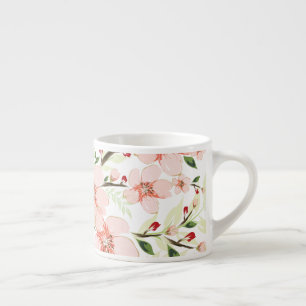 Rosa Blumen Espressotasse