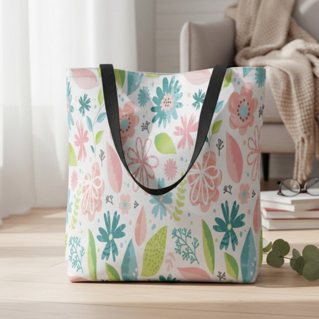 Rosa Blumen-Everyday-Tasche (Von Creator hochgeladen)