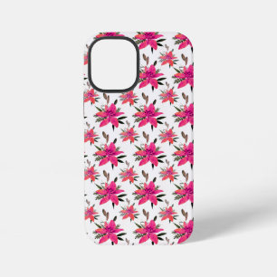 Rosa Blumen Floralmuster Design iPhone 12 Mini Hülle