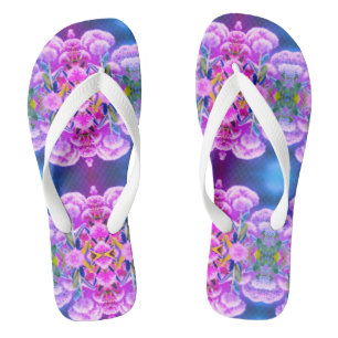 Rosa Blumen für Mama Flip Flops