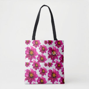 Rosa Blumen Garten Personalisierter Name All-Over