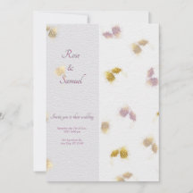 Rosa Blumen Glitterpapier Texturierte Hochzeit 