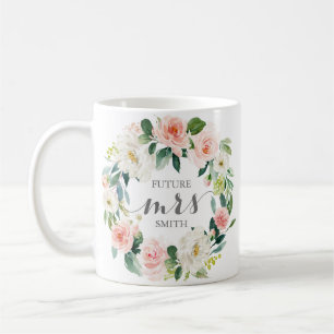 Rosa Blumen-Hochzeits-Planungs-Frau Coffee Mug Kaffeetasse