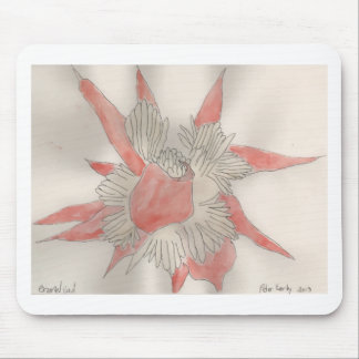 Rosa Blumen-Illustration Mousepad