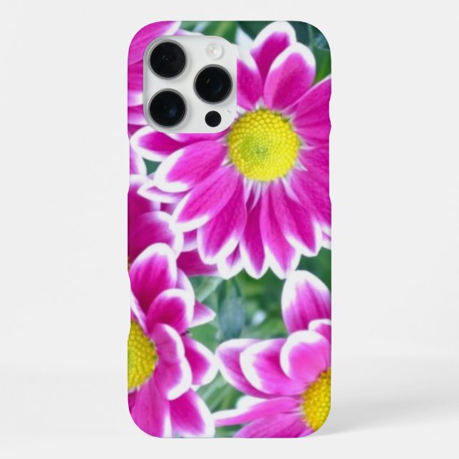 Rosa Blumen  iPhone Hülle (Rückseite)