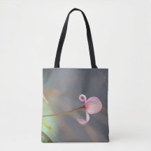 Rosa Blumen-Knospen-Taschen-Käufer-Tasche