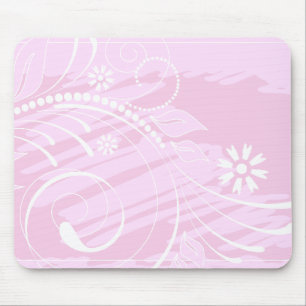 rosa Blumen Mousepad