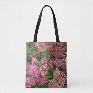 Rosa Blumen Natur-Tragetasche