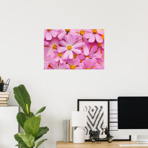 Rosa Blumen Poster