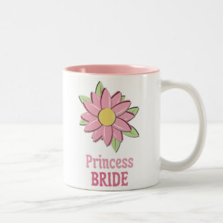 Rosa Blumen-Prinzessin Bride Zweifarbige Tasse