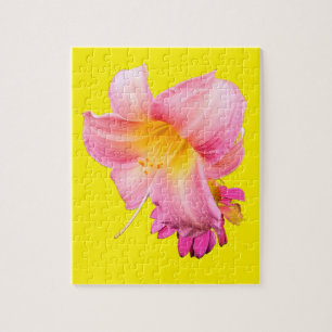 Rosa Blumen Puzzle