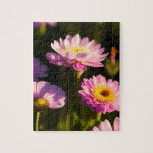 Rosa Blumen Puzzle