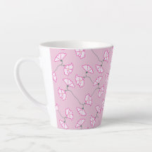 Rosa Blumen Tasse