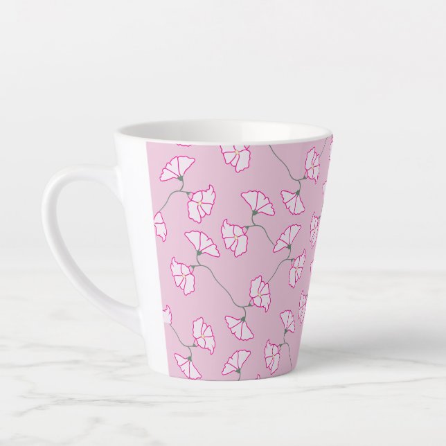 Rosa Blumen Tasse (Links)