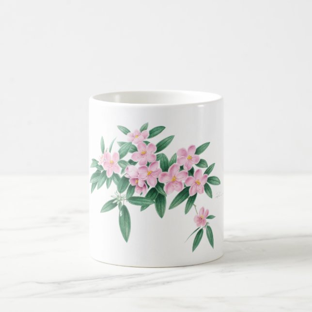 Rosa Blumen-Tasse durch Ho Mang Fall Kaffeetasse (Mittel)