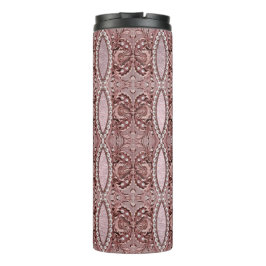 Rosa Blumen-Thermobecher Thermosbecher
