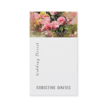 Rosa Blumen, wedding Floristengeschäftskarte