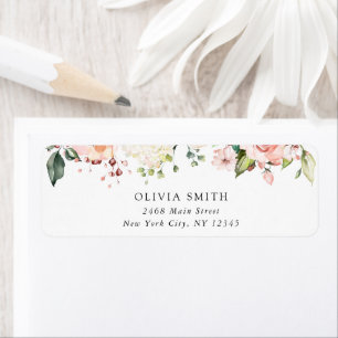 Rosa Blumen, Weiße Blumen, Boho, Brautdusche