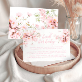 Rosa Blumenbuch Wildblume für Kindermädchen Begleitkarte