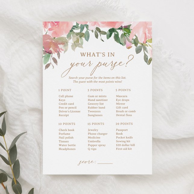 Rosa Blumendusche, was in Ihrem Handschuh steckt Einladung (Von Creator hochgeladen)